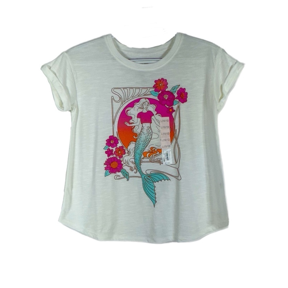 SO Girl’s Floral Mermaid Tee